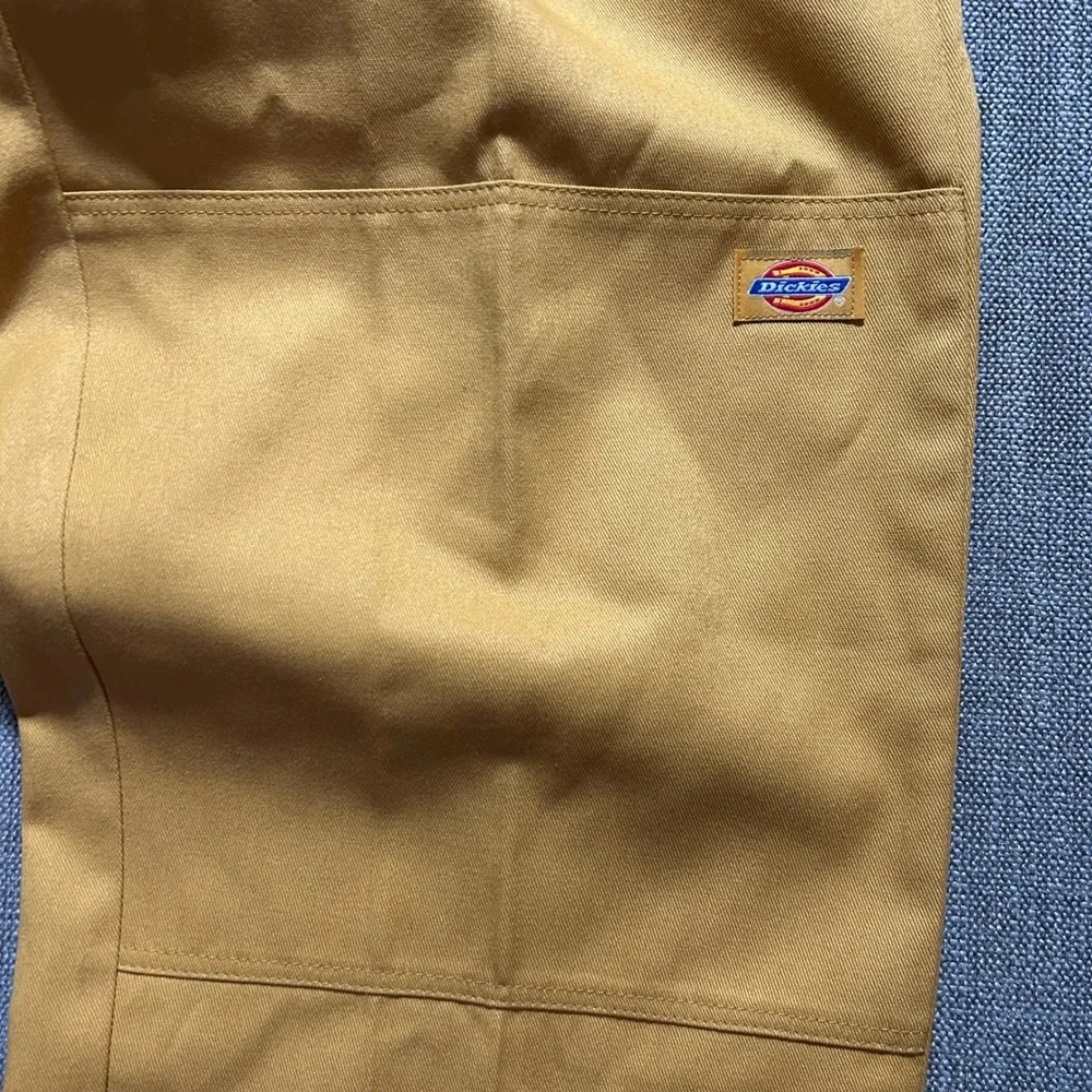 Dickies Double Knee Work Pants Mens 34x32 (Fits 34x30) Mustard Yellow Loose Fit